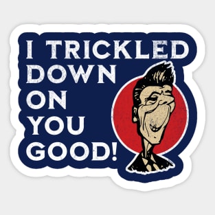 Ronald Reagan Satire Anti Policy Political Commentary Art Sticker
